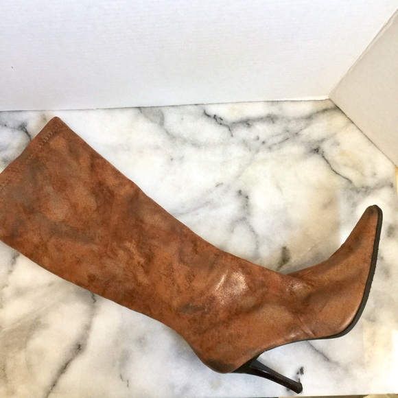 Apt. 9 Shoes - Apt 9 Tall Bronze Zip Up Boots Size 8